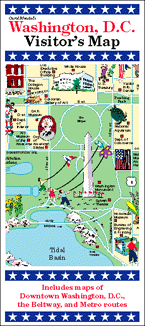 Map Of Dc Attractions Washington D.c. Visitor's Map