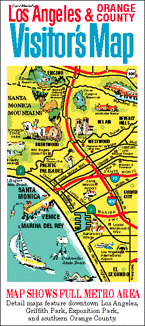 illustrated maps of Los Angeles and Orange County