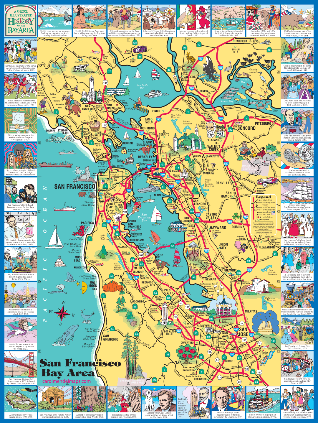 Map Of San Francisco And Surrounding Area Map Pasco County