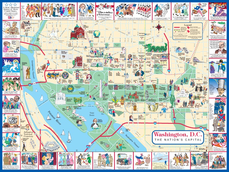 Tourist Attraction Map Of Washington Dc - Infoupdate.org