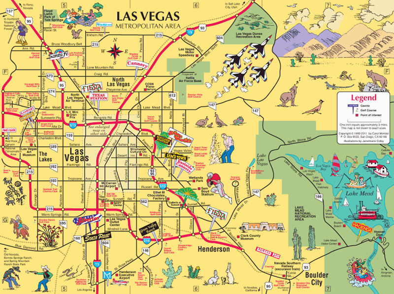 map of the Las Vegas metropolitan area