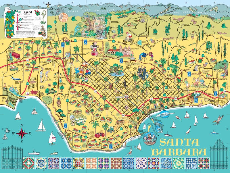 map of the Santa Barbara Area