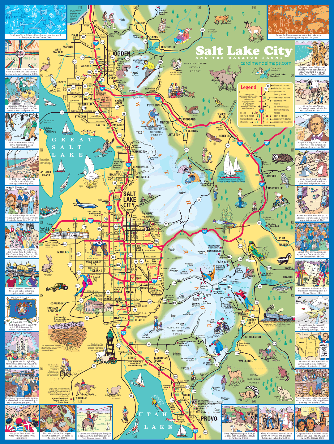 Salt Lake City metropolitan area map