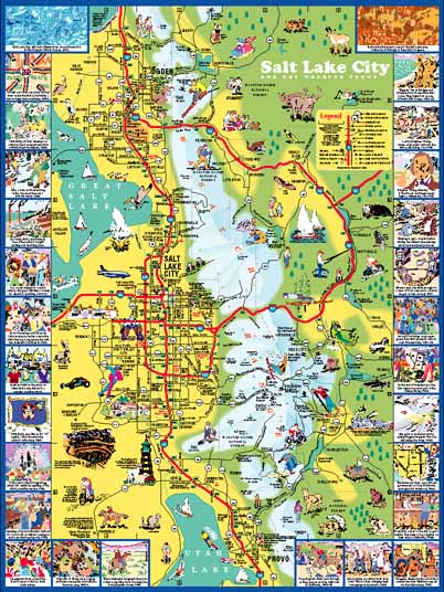 Salt Lake City Visitor's Map