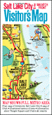 front cover of the Salt Lake City and the Wasatch Front Visitor's Map