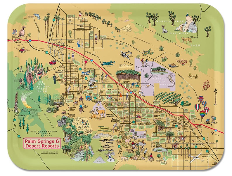 Palm Springs & Desert Resorts illustrated map