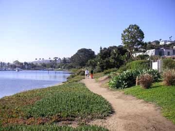 Path along the beach